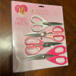 Paris Hilton Pink and White Kitchen Shear scissors Collection